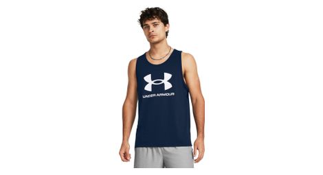 Débardeur under armour sportstyle logo bleu homme