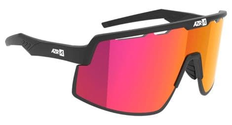 Lunettes azr speed rx noir mat / écran hydrophobe rouge