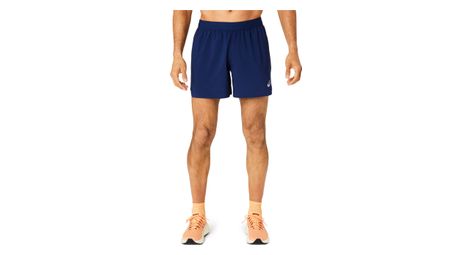 Short 2 en 1 asics road 5in azul hombre
