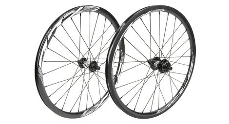 Paire de roues excess xcl-3 mini/expert 20 | 10 mm | 28 trous noir