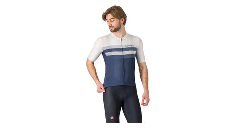 Maillot de manga corta simbolo hombre azul blanco