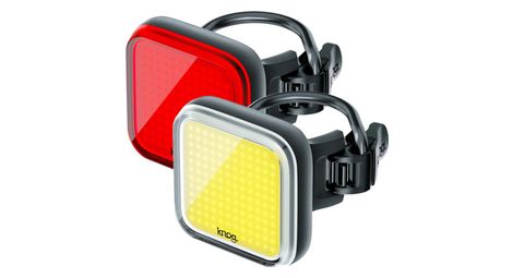 Knog blinder square twinpack luz delantera / trasera negro