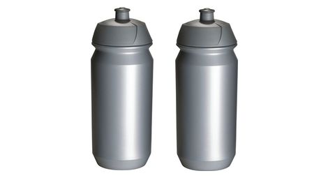 2x bidons 500 ml - argent
