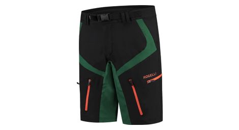 Short velo vtt rogelli adventure 2.0 - homme - noir/gris/orange