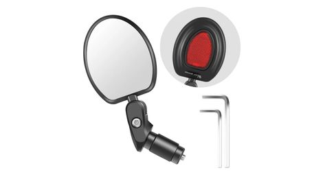Rétroviseur de Vélo 360° Réglable Grand Angle Guidon Ovale