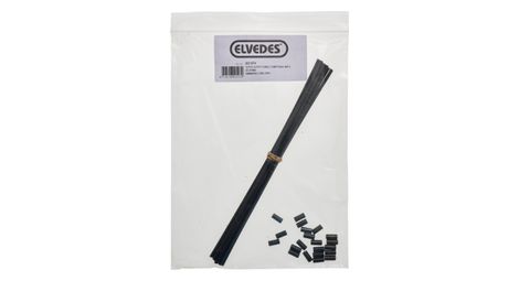 Kit elvedes con 10 cavi cambio compatibili shimano super 240 mm + estremità cavo nere