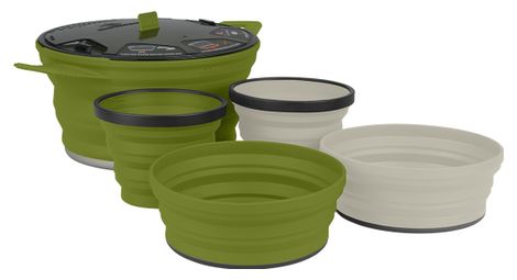 Set vaisselle pliable sea to summit x set 31 x pot 2 8l 2 x bowl 2 x mug
