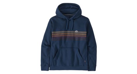Sweat a capuche unisexe patagonia line logo ridge stripe uprisal hoody bleu