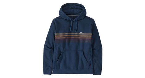 Unisex patagonia line logo ridge stripe uprisal hoody blau s