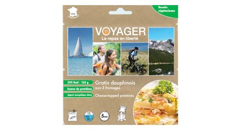 Repas lyophilise voyager gratin dauphinois aux 3 fromages 125g