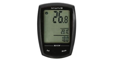 M-wave compteur de vélo m21w tactile sans fil noir