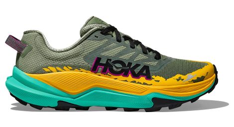 Chaussures trail hoka torrent 4 vert/jaune/bleu femme