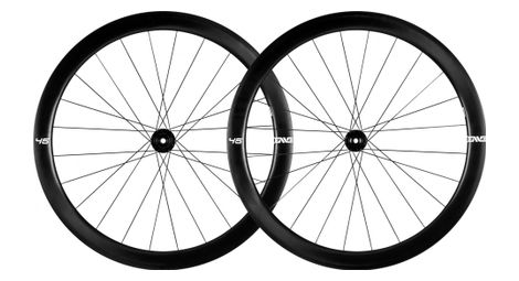 Producto renovado - par de ruedas enve foundation 45mm disc tubeless | 12x100 - 12x142 mm