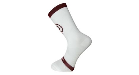 Rafal Ventoux Calcetines Unisex Blanco/Burdeos