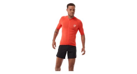 Camiseta de manga corta Compressport Trail Racing Postural naranja para hombre