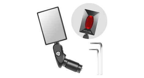 Rétroviseur de Vélo 360° Réglable Grand Angle Guidon Rectangle