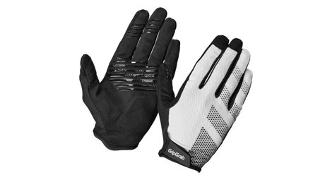 Guantes largos de verano acolchados gripgrab ride lite blanco