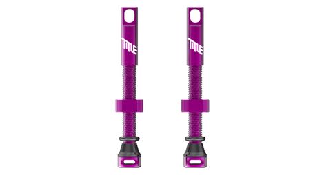 Paire de Valves Tubeless Title Presta Violet