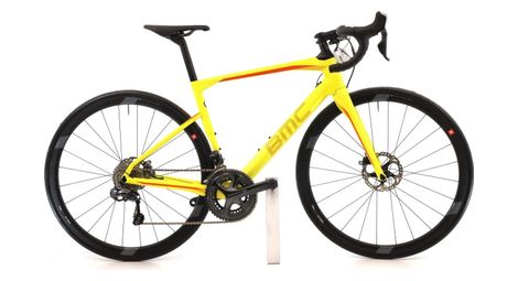 Produit reconditionné · BMC Roadmachine 02 Di2 11V · Jaune / Vélo de route | Très bon état