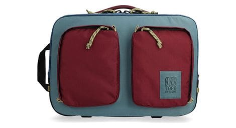 rucksack topo designs global briefcase 14l bordeaux blau