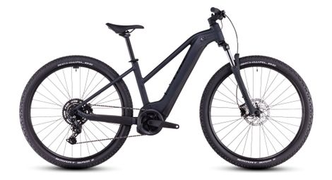 Cube reaction hybrid performance 500 trapezio elettrico hardtail mtb shimano cues 9s 500 wh 29'' nero notte 2025