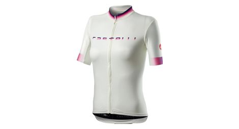 Castelli gradient kurzarm jersey weiß elfenbein