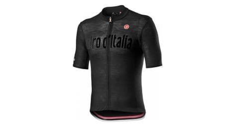 Maillot manches courtes castelli heritage maglia nera noir
