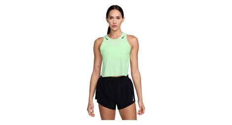 Débardeur crop nike aeroswift vert femme