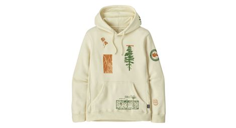 Unisex patagonia pyrophytes uprisal hoody weiß l