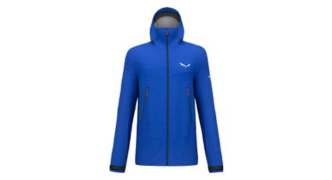 Giacca impermeabile salewa ortles 3l gore-tex blu