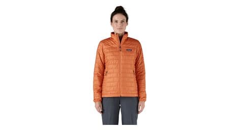 Chaqueta de plumon patagonia nano puff naranja para mujer