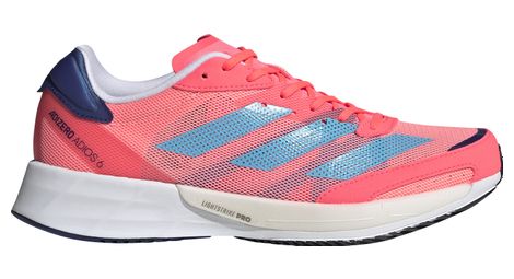 Chaussures de Running adidas adizero Adios 6 Rose Bleu Femme