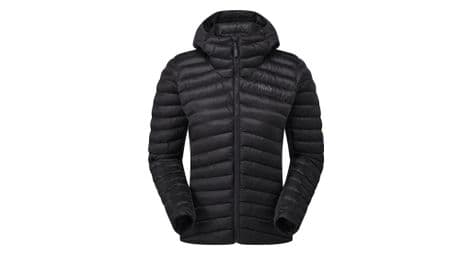 Veste à capuche isolante rab cirrus flex noir femme