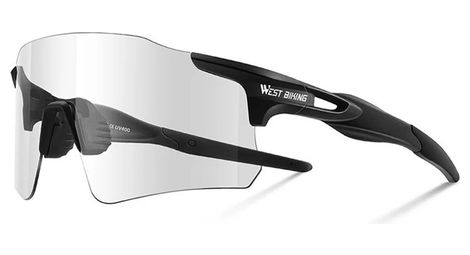 Lunettes de vélo photochromiques en polycarbonate léger - noir