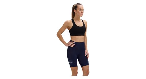 Cuissard court sans bretelles femme le col sport bleu