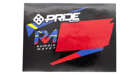 Plaque pride racing mayet replica mini rouge