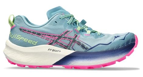 Asics fujispeed 2 blue pink women's trail shoes