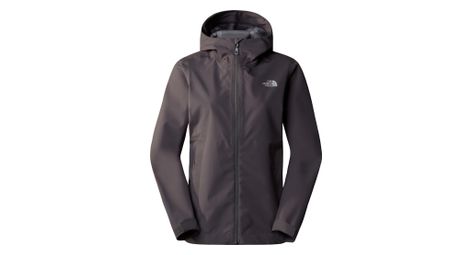 Chaqueta impermeable para mujer the north face whiton 3l gris