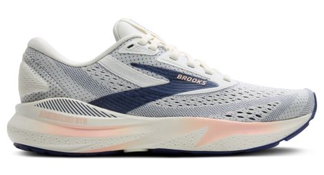 Chaussures Running Brooks Adrenaline GTS 24 Large D Gris/Bleu/Corail Femme