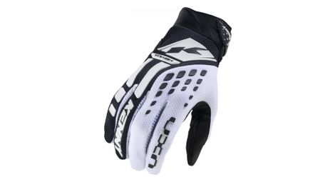 Guanti da pista kenny bianco e nero