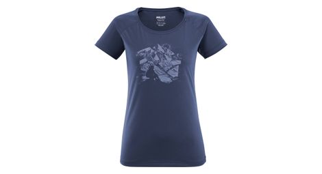 Camiseta técnica de mujer mijo tana azul
