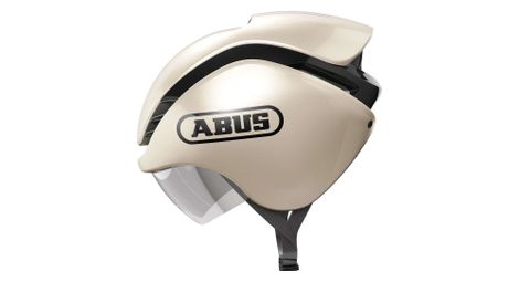 abus gamechanger tri champagne gold beige helmet