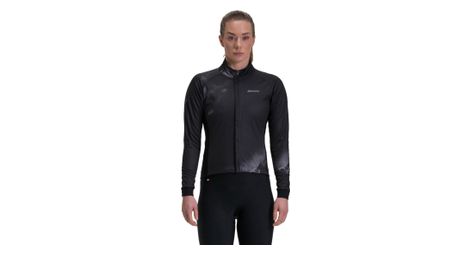 Santini pure dye women's windproof jacket black