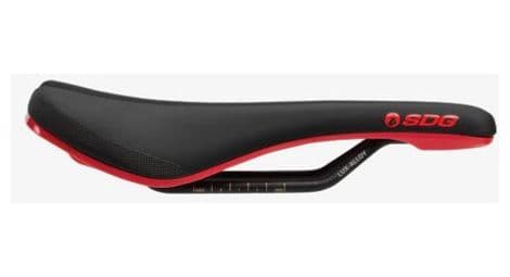 Selle sdg bel-air v3 - rails aluminium noir/rouge