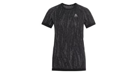 Maillot odlo blackcomb light manga corta mujer negro gris