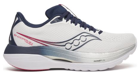 Zapatillas de running Saucony Endorphin Trainer blancas y azules para hombre