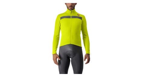 Castelli puro 3 fz langarmtrikot grün electric lime