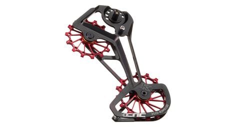 Jockey wheel system kcnc galets de dérailleur xtr m9100 14+16d dents rouge