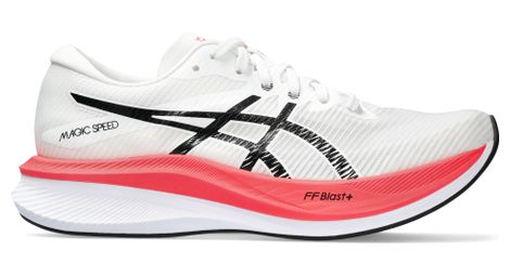 Zapatillas running mujer asics magic speed 3 blanco negro rojo