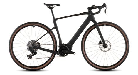 Vélo de Gravel Électrique Cube Nuroad Hybrid C:62 EXC 400X Sram Rival XPLR AXS 13V 400 Wh 700 mm Noir Blackline 2026